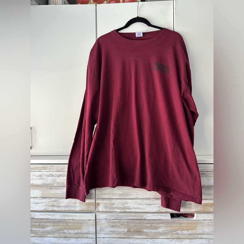 Crooks & Castles Medusa Graphic Tee 3xl Burgundy Streetwear